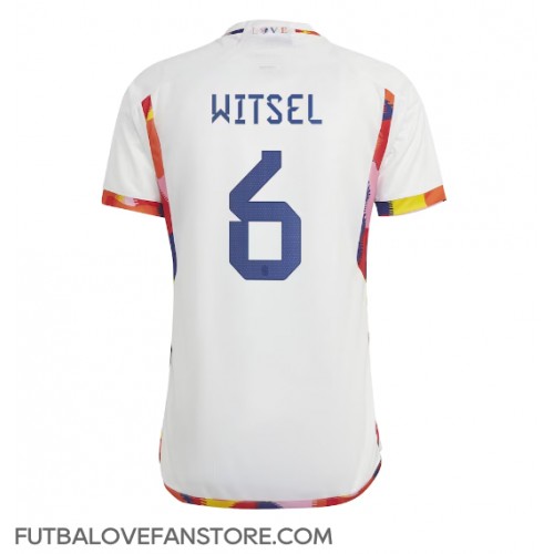 Belgicko Axel Witsel #6 Vonkajší futbalový dres MS 2022 Krátky Rukáv